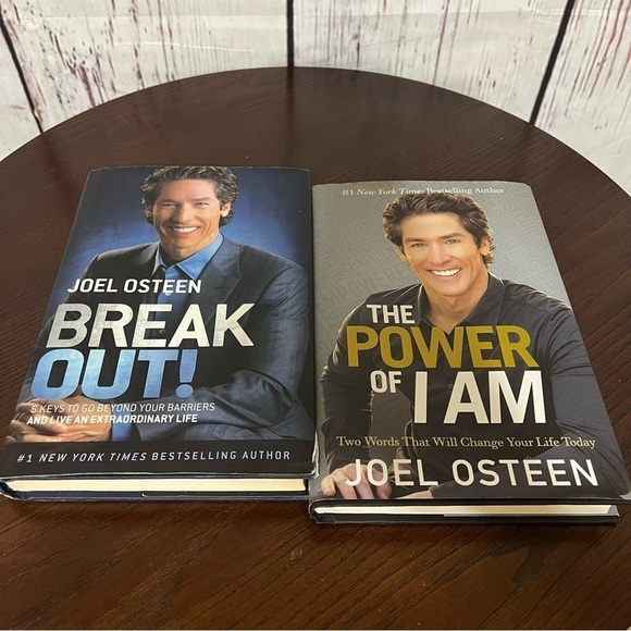 Joel Osteen Other - JOEL OSTEEN motivational hardbound books lot of 2. Break Out & The Power of I am